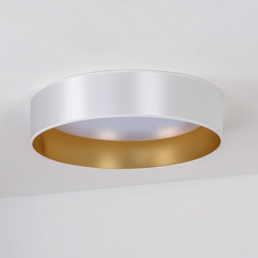 Duolla - LED-kattovalaisin ROLLER LED/24W/230V halkaisija 45 cm hopea/kulta