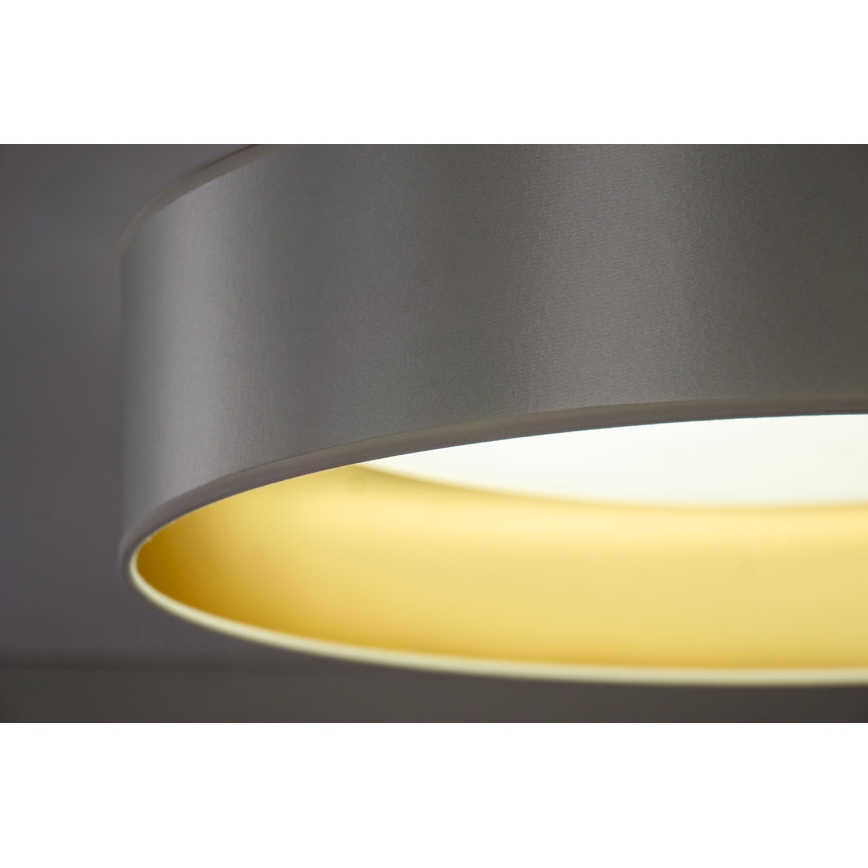 Duolla - LED-kattovalaisin ROLLER LED/24W/230V halkaisija 45 cm hopea/kulta