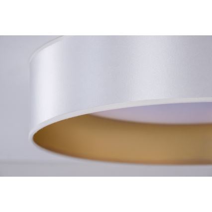 Duolla - LED-kattovalaisin ROLLER LED/24W/230V halkaisija 45 cm hopea/kulta