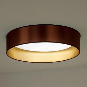 Duolla - LED-kattovalaisin ROLLER LED/24W/230V halkaisija 45 cm kupari/kulta