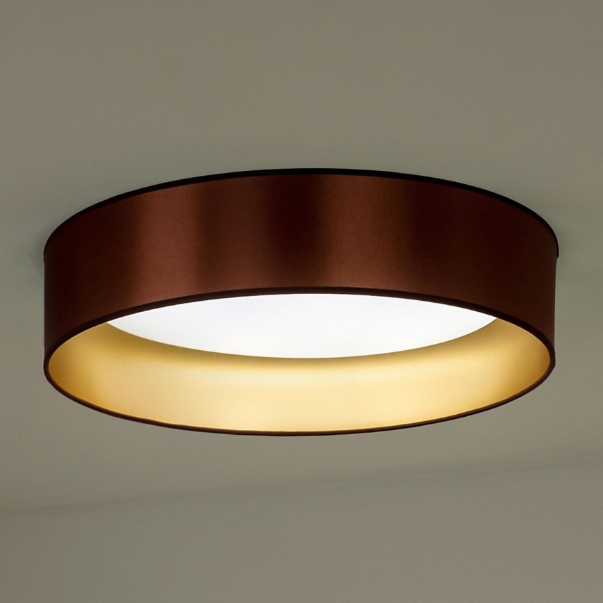 Duolla - LED-kattovalaisin ROLLER LED/24W/230V halkaisija 45 cm kupari/kulta