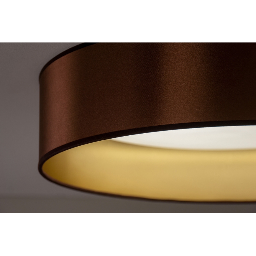 Duolla - LED-kattovalaisin ROLLER LED/24W/230V halkaisija 45 cm kupari/kulta