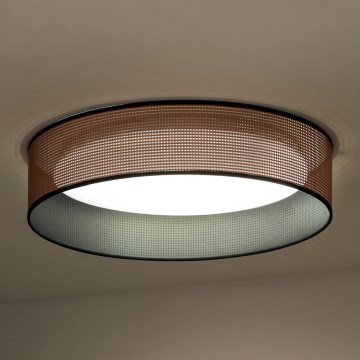 Duolla - LED-kattovalaisin ROLLER LED/24W/230V halkaisija 45 cm kupari/musta