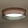 Duolla - LED-kattovalaisin ROLLER LED/24W/230V halkaisija 45 cm kupari/musta