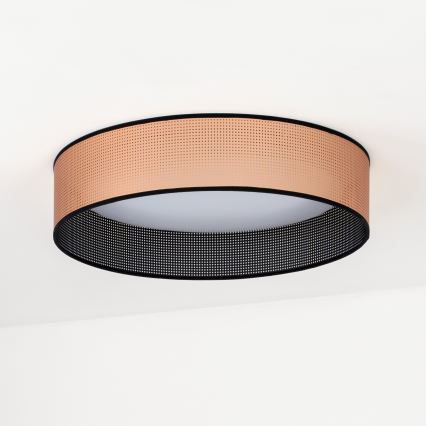 Duolla - LED-kattovalaisin ROLLER LED/24W/230V halkaisija 45 cm kupari/musta