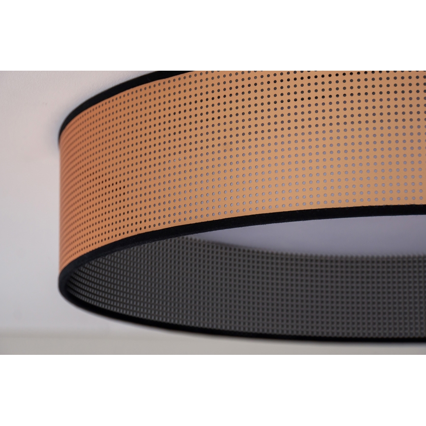 Duolla - LED-kattovalaisin ROLLER LED/24W/230V halkaisija 45 cm kupari/musta