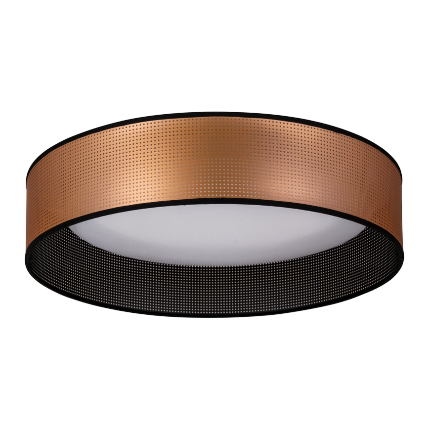 Duolla - LED-kattovalaisin ROLLER LED/24W/230V halkaisija 45 cm kupari/musta