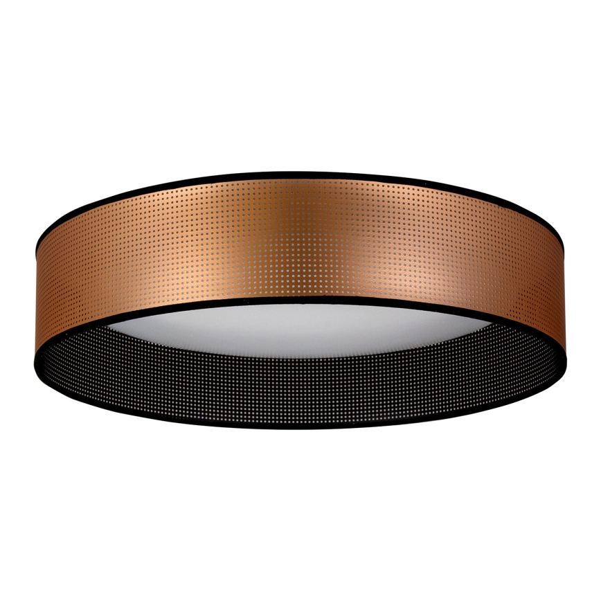 Duolla - LED-kattovalaisin ROLLER LED/24W/230V halkaisija 45 cm kupari/musta