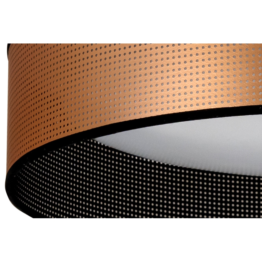 Duolla - LED-kattovalaisin ROLLER LED/24W/230V halkaisija 45 cm kupari/musta