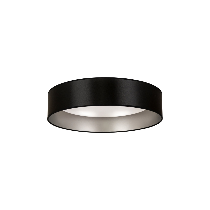 Duolla - LED-kattovalaisin ROLLER LED/24W/230V halkaisija 45 cm musta/hopea