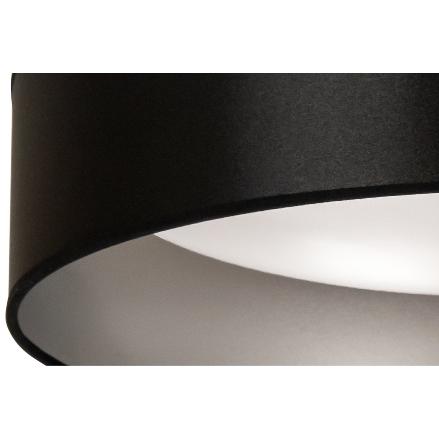 Duolla - LED-kattovalaisin ROLLER LED/24W/230V halkaisija 45 cm musta/hopea