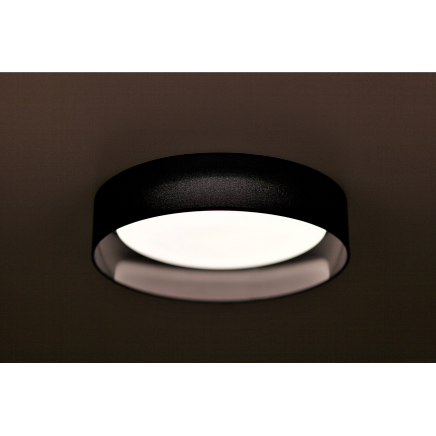 Duolla - LED-kattovalaisin ROLLER LED/24W/230V halkaisija 45 cm musta