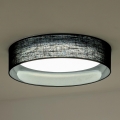 Duolla - LED-kattovalaisin ROLLER LED/24W/230V halkaisija 45 cm musta