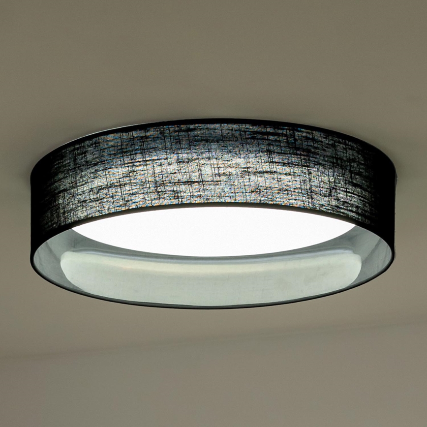 Duolla - LED-kattovalaisin ROLLER LED/24W/230V halkaisija 45 cm musta