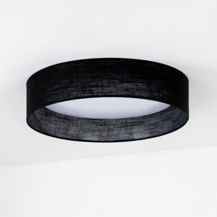 Duolla - LED-kattovalaisin ROLLER LED/24W/230V halkaisija 45 cm musta