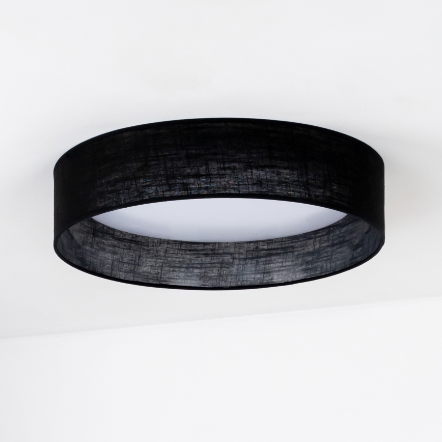 Duolla - LED-kattovalaisin ROLLER LED/24W/230V halkaisija 45 cm musta