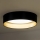 Duolla - LED-kattovalaisin ROLLER LED/24W/230V halkaisija 45 cm musta/kulta