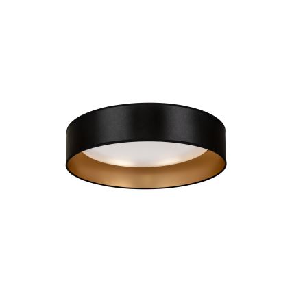 Duolla - LED-kattovalaisin ROLLER LED/24W/230V halkaisija 45 cm musta/kulta
