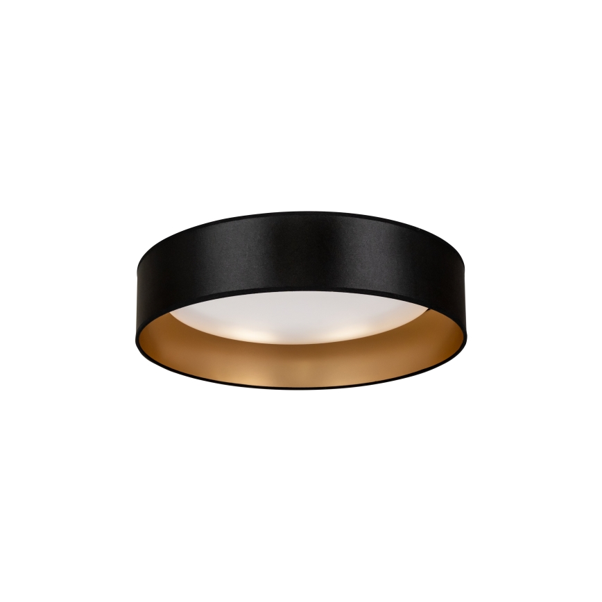 Duolla - LED-kattovalaisin ROLLER LED/24W/230V halkaisija 45 cm musta/kulta
