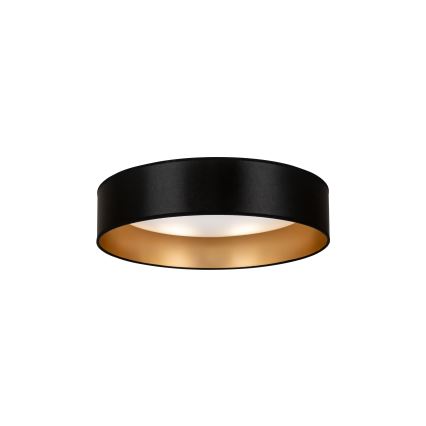 Duolla - LED-kattovalaisin ROLLER LED/24W/230V halkaisija 45 cm musta/kulta