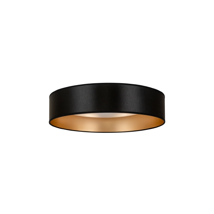 Duolla - LED-kattovalaisin ROLLER LED/24W/230V halkaisija 45 cm musta/kulta