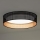 Duolla - LED-kattovalaisin ROLLER LED/24W/230V halkaisija 45 cm musta/kupari