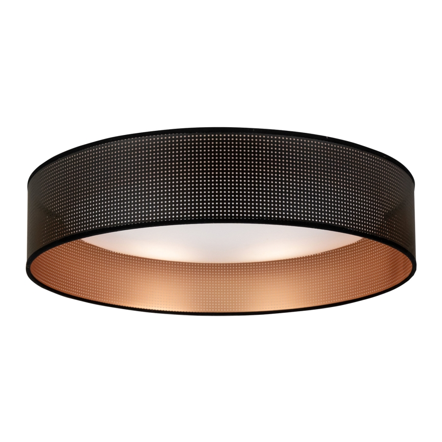 Duolla - LED-kattovalaisin ROLLER LED/24W/230V halkaisija 45 cm musta/kupari