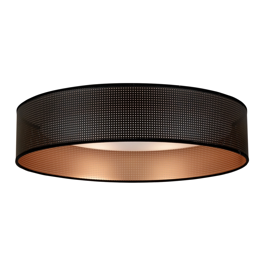 Duolla - LED-kattovalaisin ROLLER LED/24W/230V halkaisija 45 cm musta/kupari