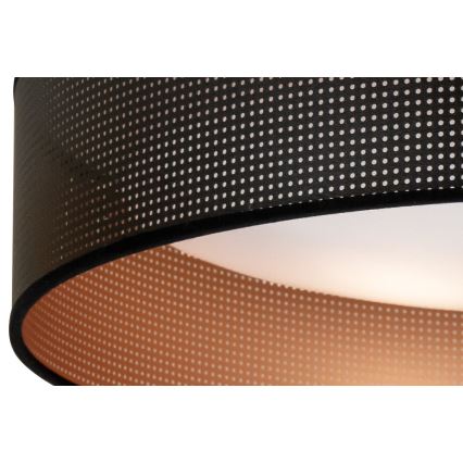 Duolla - LED-kattovalaisin ROLLER LED/24W/230V halkaisija 45 cm musta/kupari