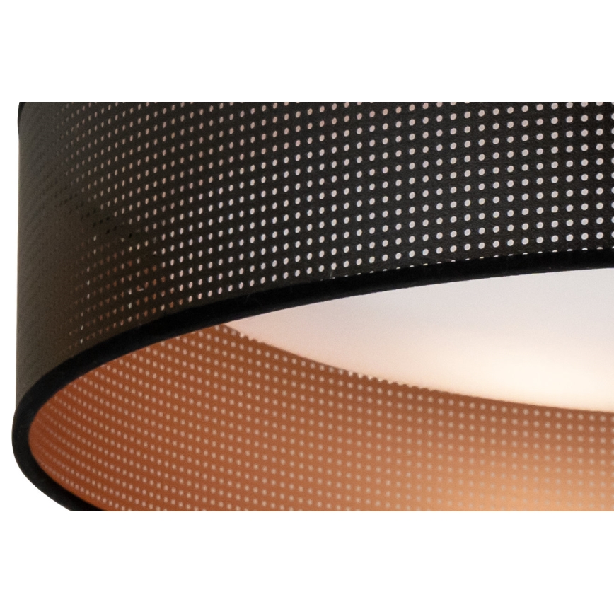 Duolla - LED-kattovalaisin ROLLER LED/24W/230V halkaisija 45 cm musta/kupari