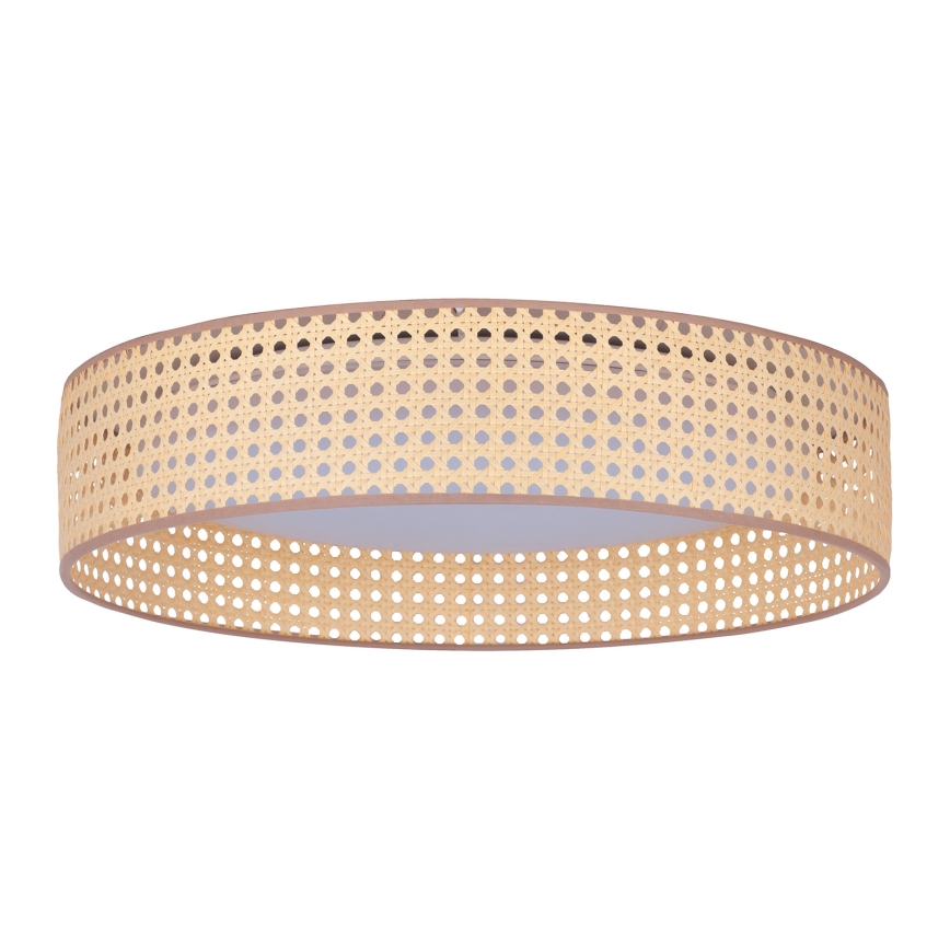 Duolla - LED-kattovalaisin ROLLER LED/24W/230V halkaisija 45 cm rottinki