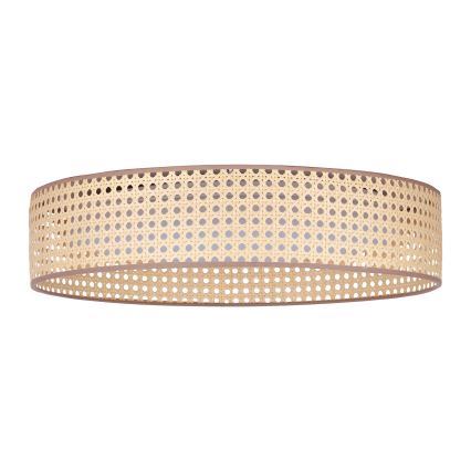 Duolla - LED-kattovalaisin ROLLER LED/24W/230V halkaisija 45 cm rottinki