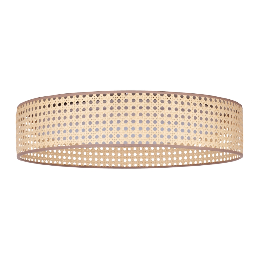 Duolla - LED-kattovalaisin ROLLER LED/24W/230V halkaisija 45 cm rottinki