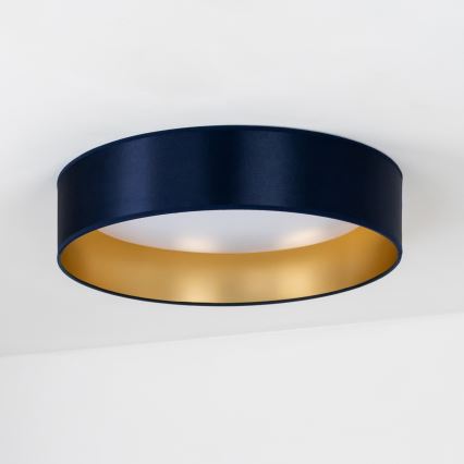 Duolla - LED-kattovalaisin ROLLER LED/24W/230V halkaisija 45 cm sininen/kulta