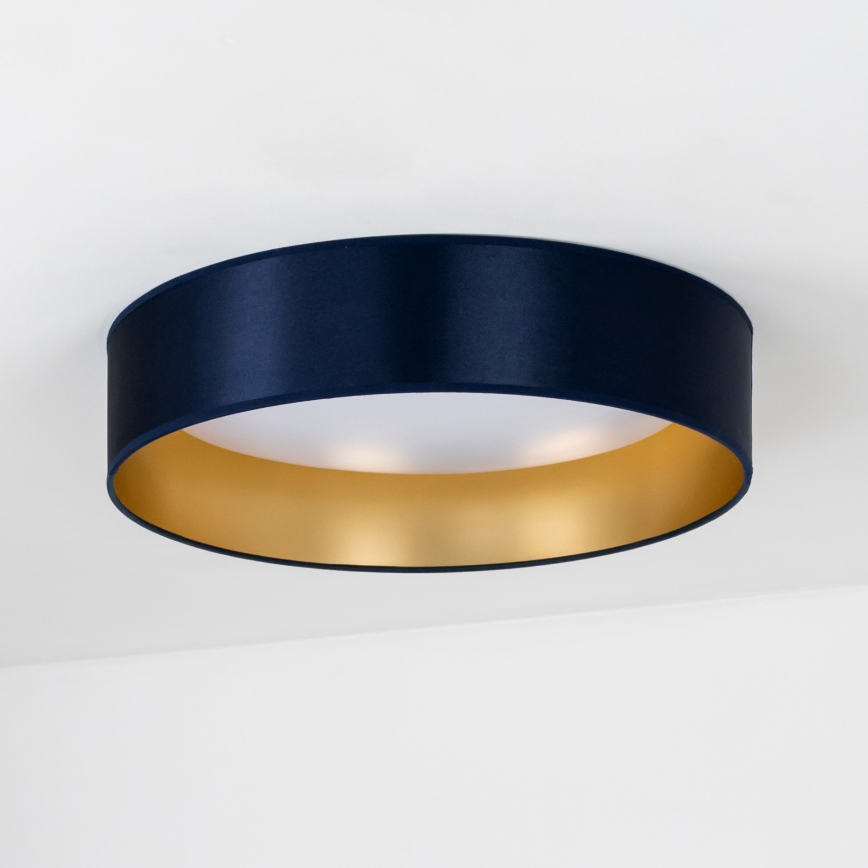 Duolla - LED-kattovalaisin ROLLER LED/24W/230V halkaisija 45 cm sininen/kulta