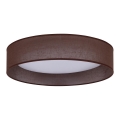 Duolla - LED-kattovalaisin ROLLER LED/24W/230V halkaisija 45 cm tummanruskea