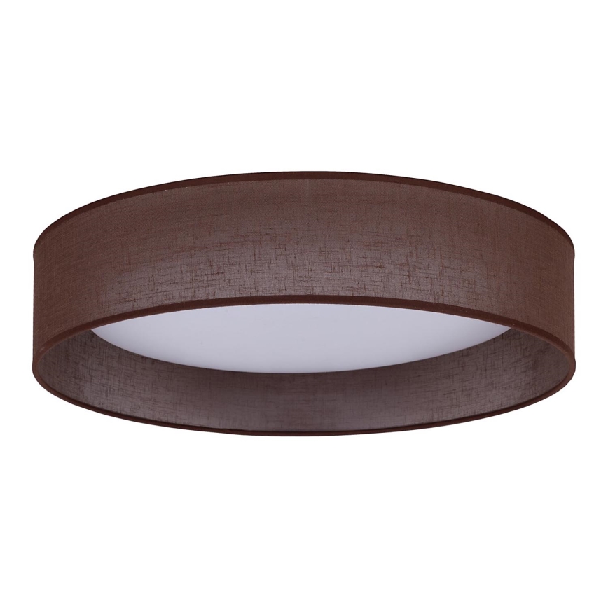 Duolla - LED-kattovalaisin ROLLER LED/24W/230V halkaisija 45 cm tummanruskea