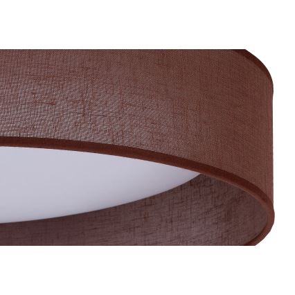 Duolla - LED-kattovalaisin ROLLER LED/24W/230V halkaisija 45 cm tummanruskea