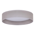 Duolla - LED-kattovalaisin ROLLER LED/24W/230V halkaisija 45 cm vaaleanharmaa