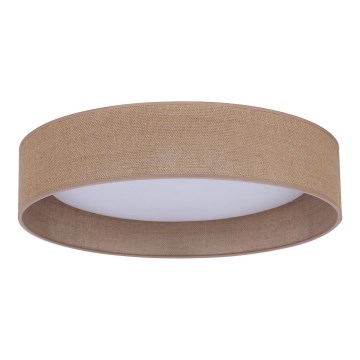 Duolla - LED-kattovalaisin ROLLER LED/24W/230V halkaisija 45 cm vaaleanruskea