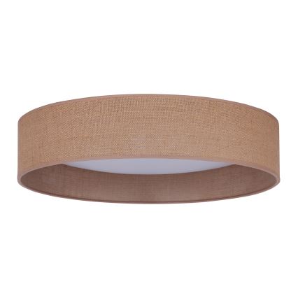 Duolla - LED-kattovalaisin ROLLER LED/24W/230V halkaisija 45 cm vaaleanruskea
