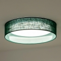 Duolla - LED-kattovalaisin ROLLER LED/24W/230V halkaisija 45 cm vihreä