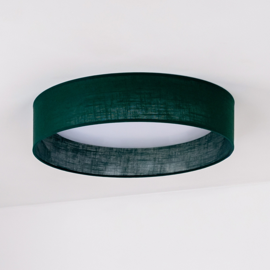 Duolla - LED-kattovalaisin ROLLER LED/24W/230V halkaisija 45 cm vihreä