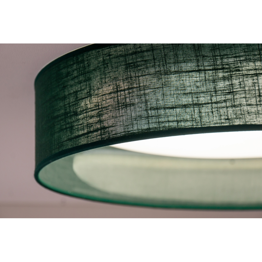 Duolla - LED-kattovalaisin ROLLER LED/24W/230V halkaisija 45 cm vihreä