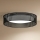 Duolla - LED-kattovalaisin ROLLER RATTAN LED/24W/230V halkaisija 45 cm musta