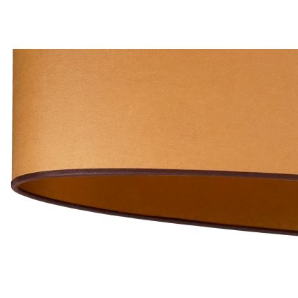 Duolla - Kiinnitettävä kattovalaisin OVAL VEGAN 2xE27/15W/230V ruskea