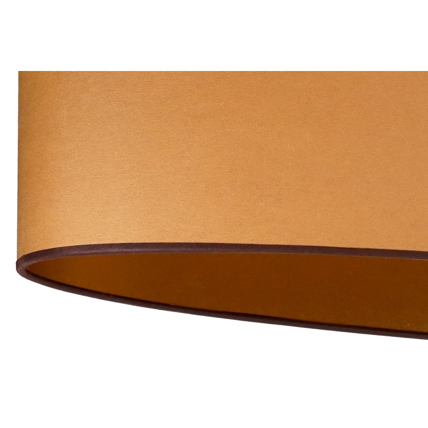 Duolla - Kiinnitettävä kattovalaisin OVAL VEGAN 2xE27/15W/230V ruskea