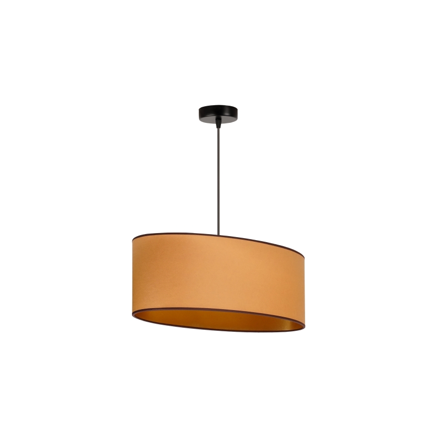 Duolla - Ripustettava kattovalaisin OVAL VEGAN 1xE27/15W/230V ruskea