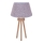 Duolla - Pöytävalaisin BOUCLE 1xE27/15W/230V halkaisija 28 cm harmaa/puu