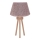 Duolla - Pöytävalaisin BOUCLE 1xE27/15W/230V halkaisija 28 cm ruskea/puu